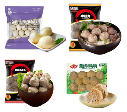 牛肉丸包裝機(jī)設(shè)備生產(chǎn)線，自動化牛肉丸生產(chǎn)流水線